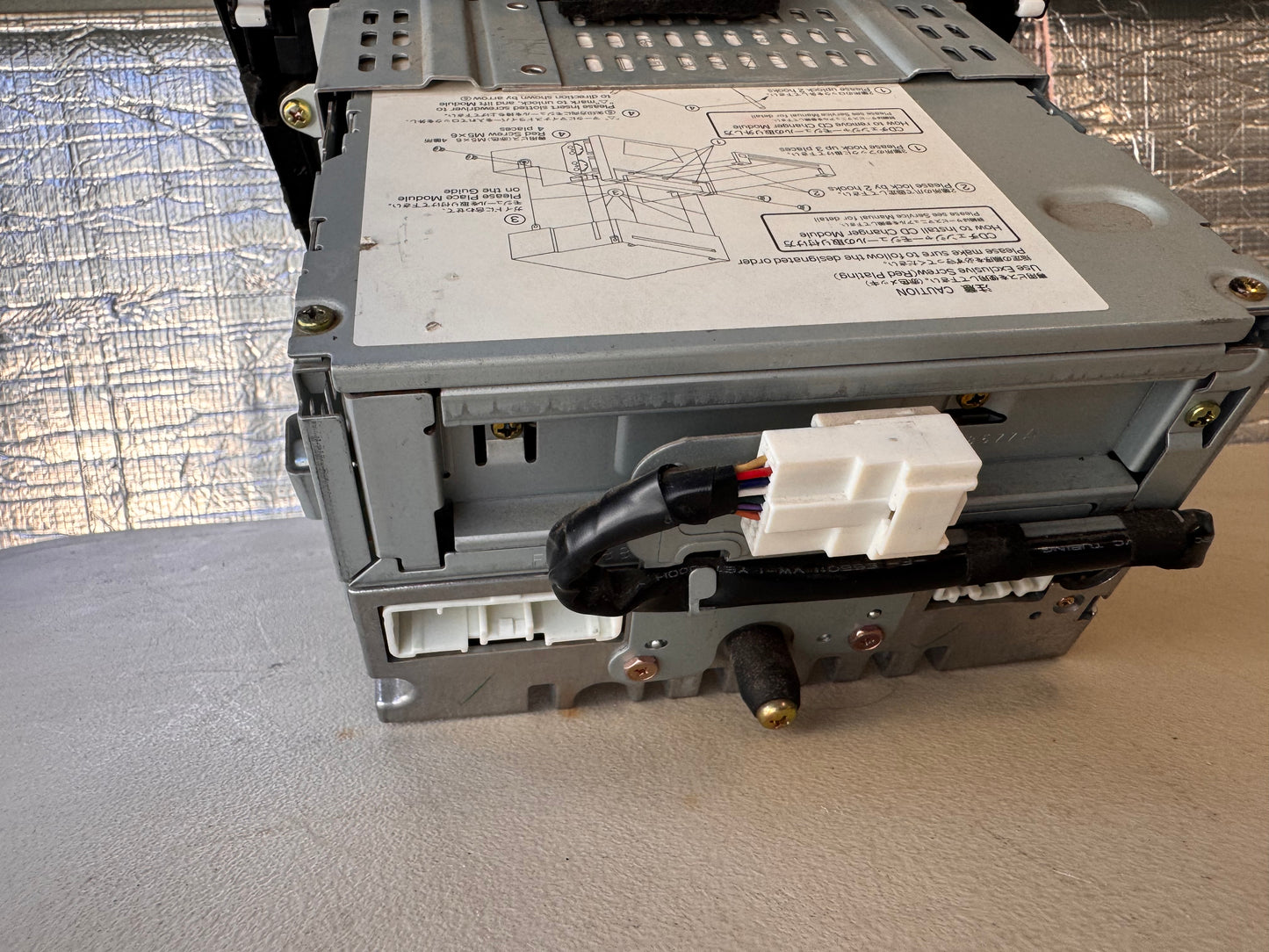 Mazda RX8 series one stereo unit